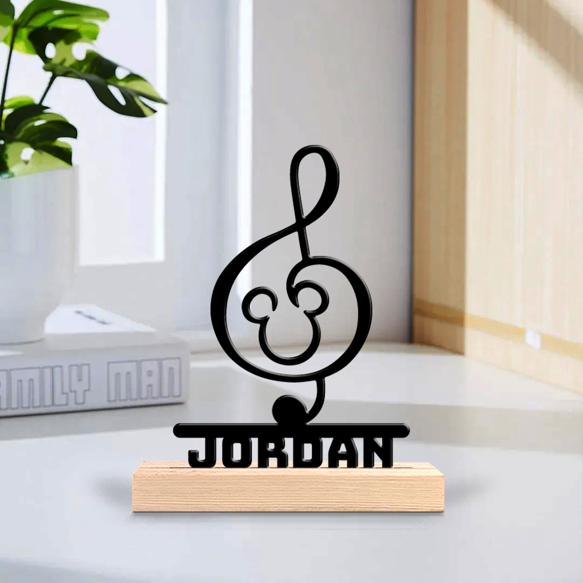 Home Office Gifts - 1 шт. Деревянный металлический арт-орнамент с