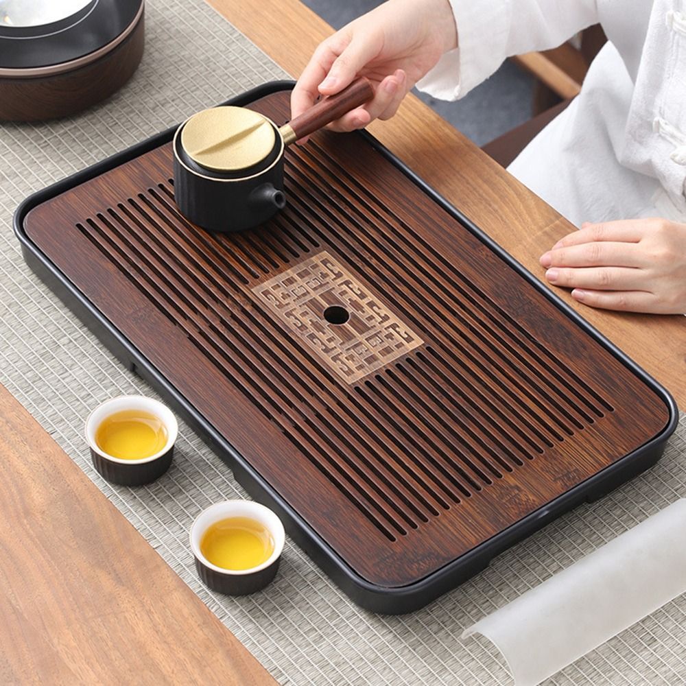 Desktop Organizer Bamboo - Новый бамбуковый поднос для чая 43,5x26,5