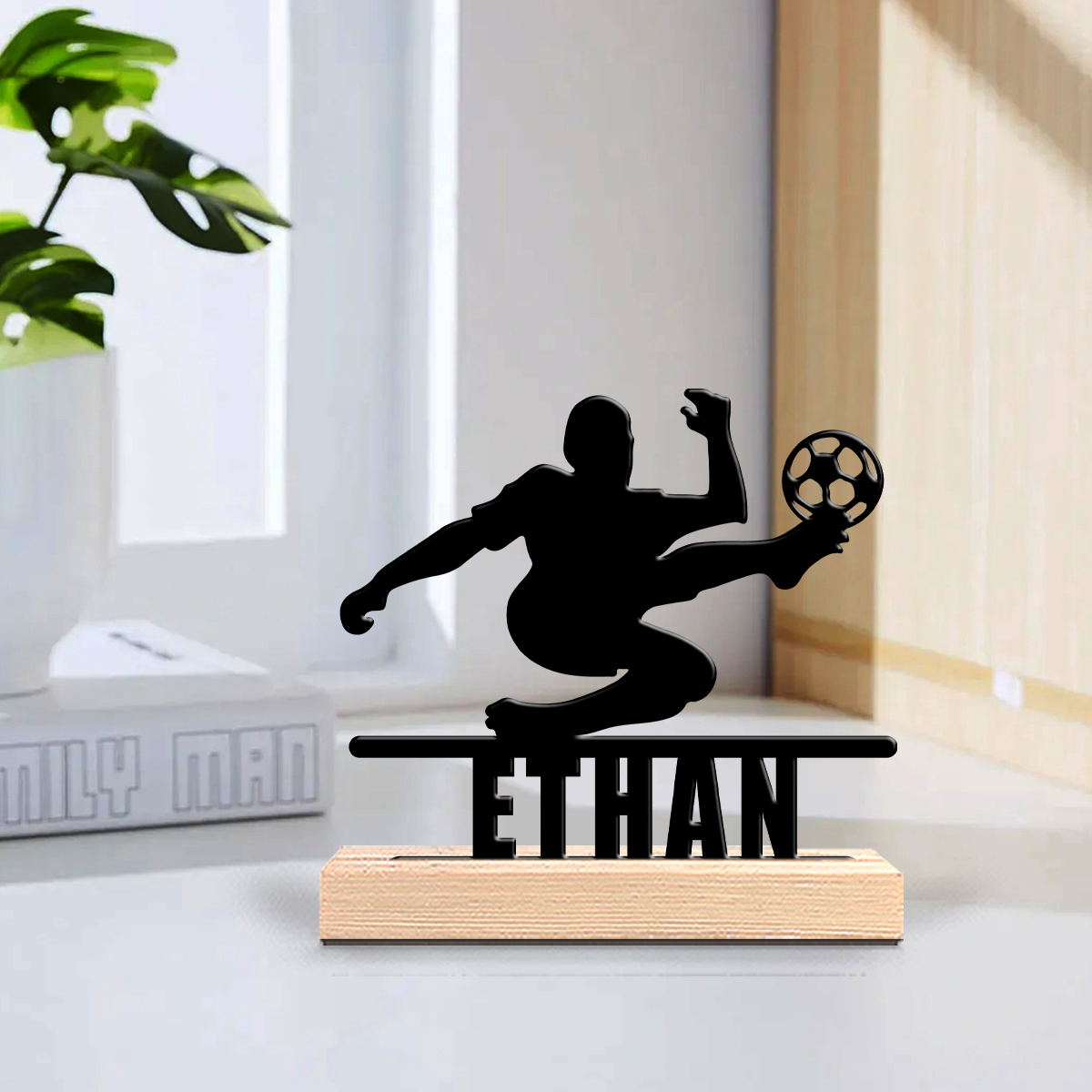 Home Office Gifts - 1 шт. Деревянная подставка для футбольного