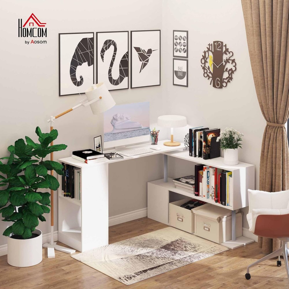 55-дюймовый угловой компьютерн – обзор и цена Home Office Shed