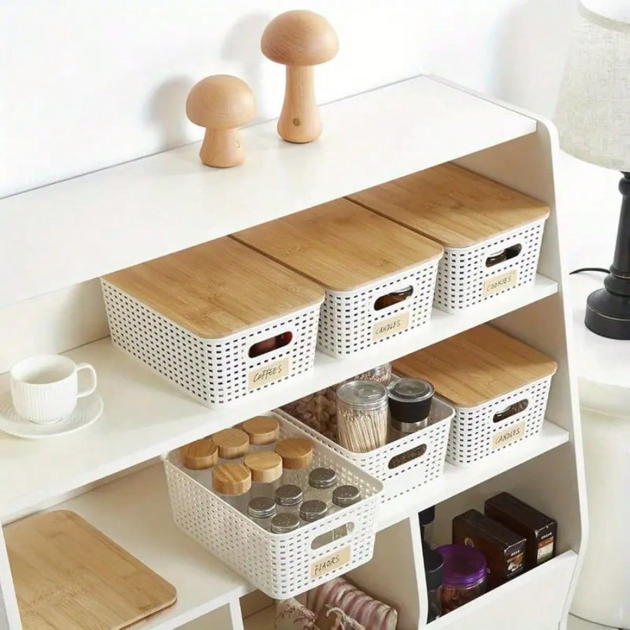 Набор из 6 штабелируемых конте – обзор и цена Desktop Organizer Bamboo