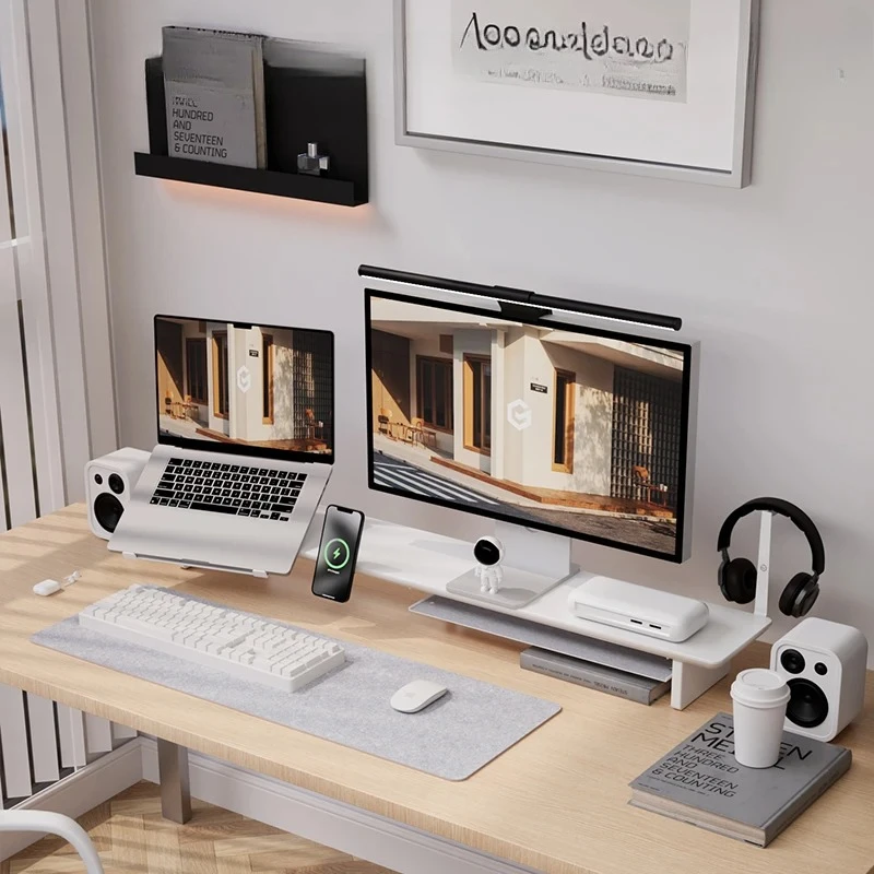 ‌ Модульная подставка для мони – обзор и цена Desktop Organizer Bamboo