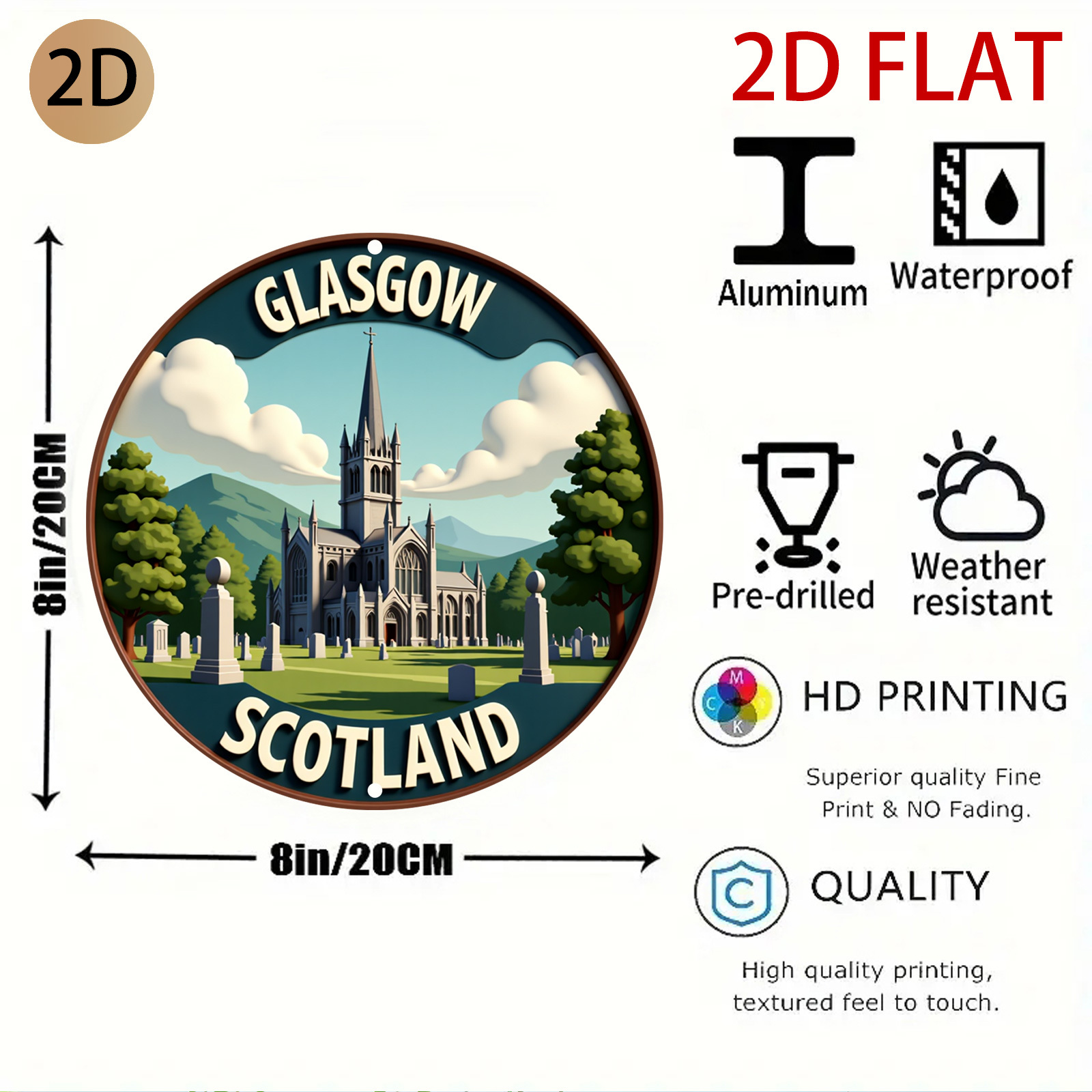 2D плоская иллюстрация собора  – обзор и цена Home Office In Glasgow